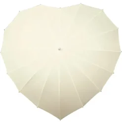 Bridal Umbrellas|Special Offers-Umbrella Heaven Heart Umbrella Ivory