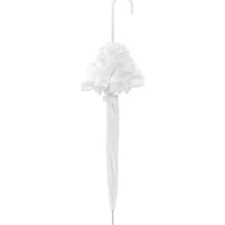 Bridal Umbrellas|Frilly Umbrellas-Umbrella Heaven ‘Just Married’ Wedding Umbrella White