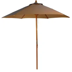 Garden Parasols|Beach Parasols-Umbrella Heaven 2.5m Wood Pulley Parasol UV 50+ choice of 10 colours