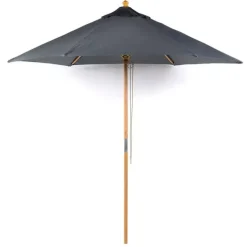 Garden Parasols|Beach Parasols-Umbrella Heaven 2.5m Wood Pulley Parasol UV 50+ choice of 10 colours