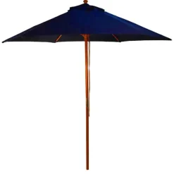 Garden Parasols|Beach Parasols-Umbrella Heaven 2.5m Wood Pulley Parasol UV 50+ choice of 10 colours