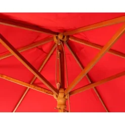 Garden Parasols|Beach Parasols-Umbrella Heaven 2.5m Wood Pulley Parasol UV 50+ choice of 10 colours