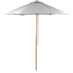 Garden Parasols|Beach Parasols-Umbrella Heaven 2.5m Wood Pulley Parasol UV 50+ choice of 10 colours