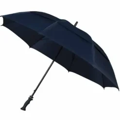 Windproof Golf Umbrellas|Golf Umbrellas-Umbrella Heaven MaxiVent Navy Golf Umbrella – Vented, Windproof