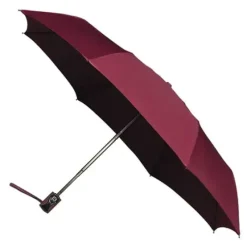 Mens Folding Umbrellas|Ladies Compact-Umbrella Heaven MiniMax Maroon Automatic Open and Close Umbrella Burgundy/Maroon