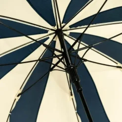 Flower Petal Swirl Umbrellas|Ladies Walking-Umbrella Heaven Navy and Cream Petal Swirl Umbrella