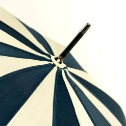 Flower Petal Swirl Umbrellas|Ladies Walking-Umbrella Heaven Navy and Cream Petal Swirl Umbrella