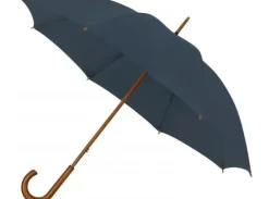 Golf Umbrellas|Bridal Umbrellas-Umbrella Heaven Navy ECO Wood Stick Walking Umbrella – Canopy Made From Recycled Plastics