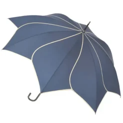 Flower Petal Swirl Umbrellas|Bridal Umbrellas-Umbrella Heaven Navy Petal Swirl Umbrella