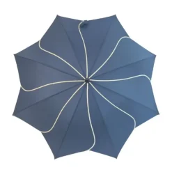 Flower Petal Swirl Umbrellas|Bridal Umbrellas-Umbrella Heaven Navy Petal Swirl Umbrella