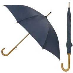 Mens Walking Umbrellas|Ladies Walking-Umbrella Heaven Navy Umbrella – Wood Stick
