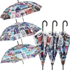 Mens Walking Umbrellas|Ladies Walking-Umbrella Heaven Perletti Cityscape Walking Umbrella