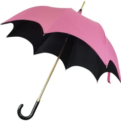 Ladies Vintage Umbrellas|Ladies Vintage Umbrellas-Umbrella Heaven Pink and Black Gothic Umbrella – FREYA