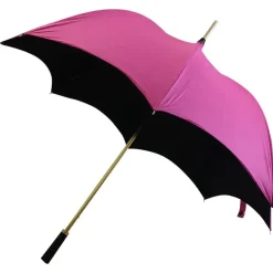 Golf Umbrellas|Ladies Golf Umbrellas-Umbrella Heaven Pink and Black Gothic-Style Umbrella – SABRINA