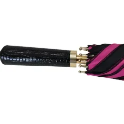 Golf Umbrellas|Ladies Golf Umbrellas-Umbrella Heaven Pink and Black Gothic-Style Umbrella – SABRINA
