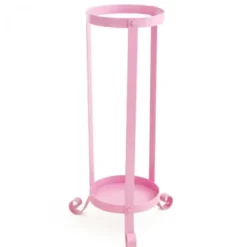 Umbrella Stands-Umbrella Heaven Pink Metal Umbrella Stand