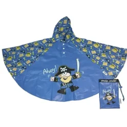Children’s Raincoats & Ponchos|Kids Dome Umbrella-Umbrella Heaven PIRATE Poncho – Childrens Rain Poncho