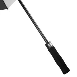 Windproof Golf Umbrellas|Golf Umbrellas-Umbrella Heaven Premium Black & White Golf Umbrella – Vented – Windproof – Auto-Open