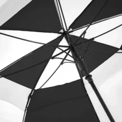 Windproof Golf Umbrellas|Golf Umbrellas-Umbrella Heaven Premium Black & White Golf Umbrella – Vented – Windproof – Auto-Open