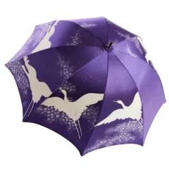 Kimono|Kimono Umbrellas-Umbrella Heaven Purple Maitsuru Kimono Umbrella 舞鶴