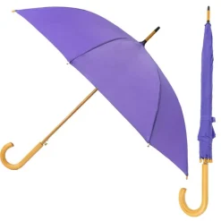 Ladies Walking-Umbrella Heaven Purple Wood Stick Umbrella
