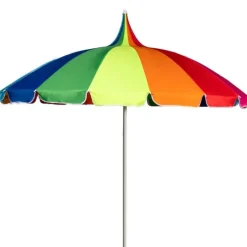 Garden Parasols|Beach Parasols-Umbrella Heaven Rainbow Pagoda Garden Parasol