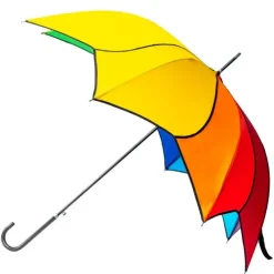 Flower Petal Swirl Umbrellas|Fashion-Umbrella Heaven Rainbow Petal Swirl Umbrella Multi-Coloured