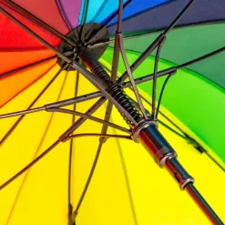 Flower Petal Swirl Umbrellas|Fashion-Umbrella Heaven Rainbow Petal Swirl Umbrella Multi-Coloured