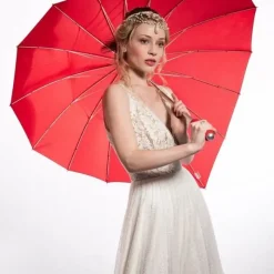 Bridal Umbrellas|Special Offers-Umbrella Heaven Heart Umbrella Red