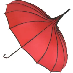 Ladies Vintage Umbrellas|Ladies Vintage Umbrellas-Umbrella Heaven Pagoda Princess Umbrella Red