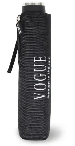 Mens Designer Umbrellas|Mens Folding Umbrellas-Umbrella Heaven Ribeira VOGUE Executive Folding Umbrella Black
