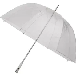 Golf Umbrellas|Bridal Umbrellas-Umbrella Heaven See Through Deluxe White Golf Sized Umbrella