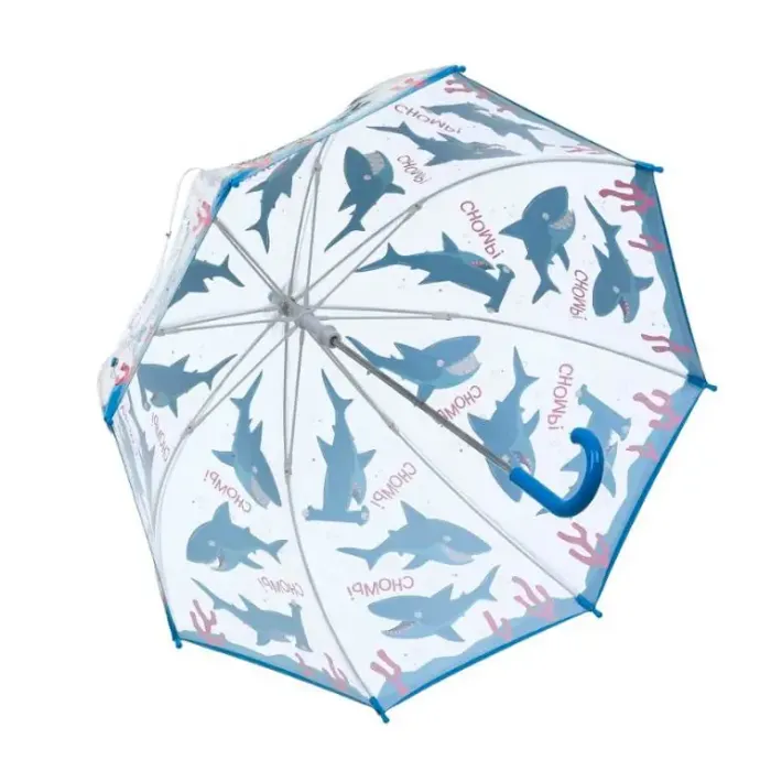 Kids Dome Umbrella|Boys Umbrellas-Umbrella Heaven SHARK Umbrella PVC Childrens Umbrella