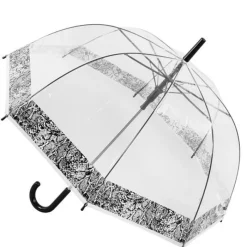 Dome Umbrellas|Ladies Walking-Umbrella Heaven Snakeskin Umbrella – Dome Umbrella – Snakeskin Print Border Clear