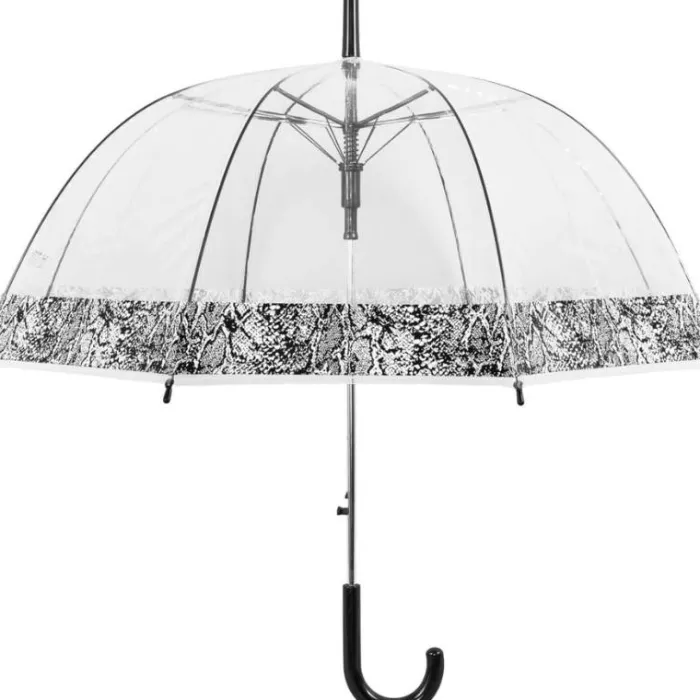 Dome Umbrellas|Ladies Walking-Umbrella Heaven Snakeskin Umbrella – Dome Umbrella – Snakeskin Print Border Clear