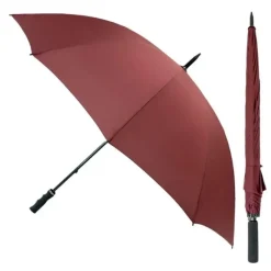 Windproof Golf Umbrellas|Golf Umbrellas-Umbrella Heaven StormStar Windproof Maroon Golf Umbrella