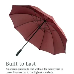 Windproof Golf Umbrellas|Golf Umbrellas-Umbrella Heaven StormStar Windproof Maroon Golf Umbrella