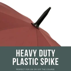 Windproof Golf Umbrellas|Golf Umbrellas-Umbrella Heaven StormStar Windproof Maroon Golf Umbrella