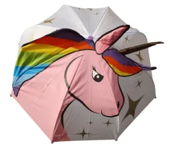 Kids Character Umbrellas|Girls Umbrellas-Umbrella Heaven Unicorn Umbrella – Child’s Pop Up Unicorn Umbrella Multi-Coloured
