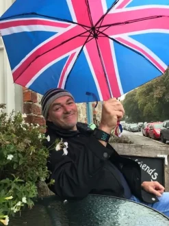 Flag Umbrellas|Mens Folding Umbrellas-Umbrella Heaven Union Jack Compact Telescopic Umbrella