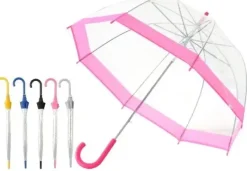 Dome Umbrellas-Umbrella Heaven Vision Clear Dome Umbrella Choice of 5 Colours