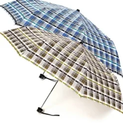 Windproof Umbrellas|Mens Designer Umbrellas-Umbrella Heaven VOGUE Cabra Folding Plaid Umbrella 4 designs