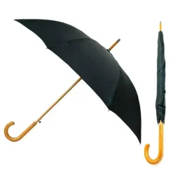 Windproof Umbrellas|Mens Windproof Umbrella-Umbrella Heaven Warwick Windproof Walking Umbrella Black