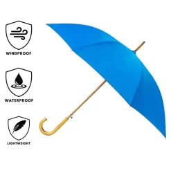 Windproof Umbrellas|Mens Windproof Umbrella-Umbrella Heaven Warwick Mid Windproof Walking Umbrella Blue