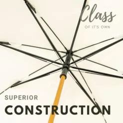 Windproof Umbrellas|Mens Windproof Umbrella-Umbrella Heaven Warwick Windproof Walking Umbrella White