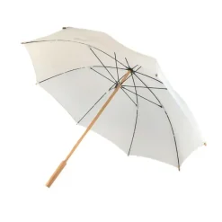 Golf Umbrellas|Bridal Umbrellas-Umbrella Heaven Eco Umbrella – ECO GENIUS – Bamboo – Recycled Plastics White