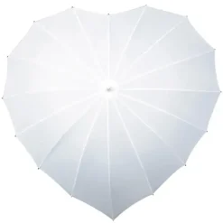 Bridal Umbrellas|Special Offers-Umbrella Heaven Heart Umbrella White