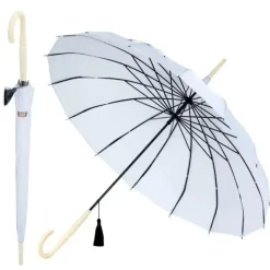 Bridal Umbrellas|Pagoda Umbrellas-Umbrella Heaven Oriental Pagoda Umbrella White
