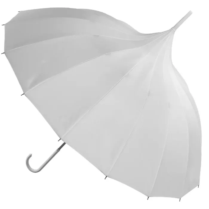 Bridal Umbrellas|Ladies Vintage Umbrellas-Umbrella Heaven Pagoda Umbrella White