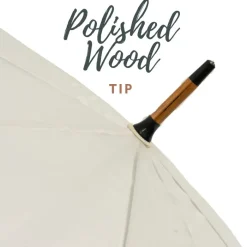 Bridal Umbrellas|Ladies Walking-Umbrella Heaven Wood Stick Umbrella – Ivory